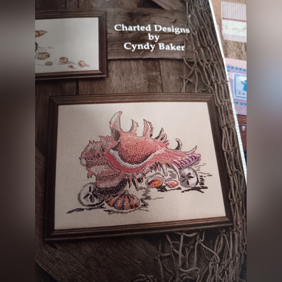 1983 ShariAne Designs Shell Fantasy Counted Cross Stitch Charts Only USA - Picture 12 of 16